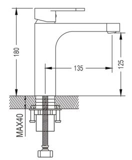 Смеситель для раковины Shevanik S8601 хром